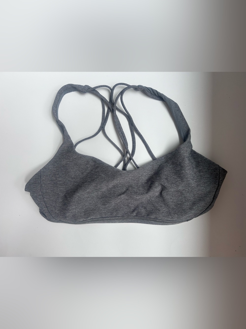 lululemon athletica Gray Strappy Sports Bra